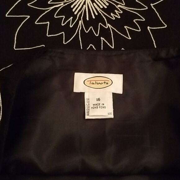 NWOT Talbots Black Skirt SZ 16 - Picture 3 of 8
